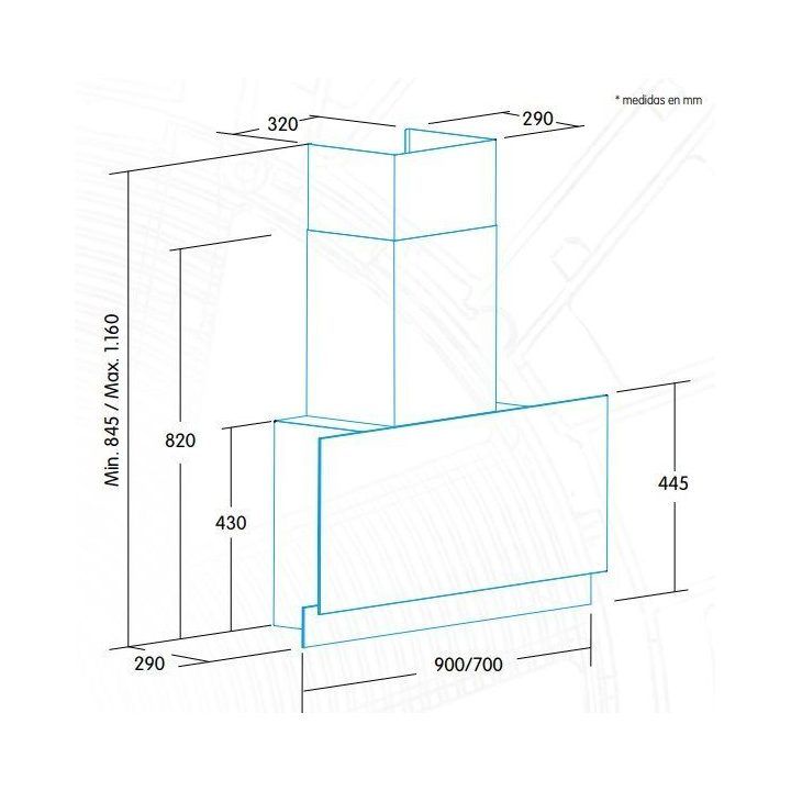 Sieninis gartraukis Edesa ECV-7832, 820 m³/h, nerūdijančiojo plieno ir baltos spalvos