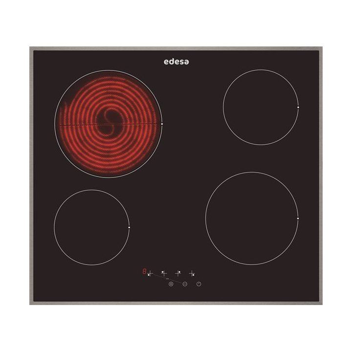 Įmontuojama stiklo keramikos kaitlentė Edesa EVT-6421 X, 6500 W, juoda