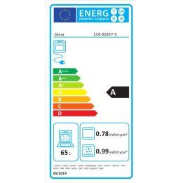 Elektrinė pirolizinė orkaitė Edesa EOE-8030 P X, 65 l, nerūdijančiojo plieno spalvos