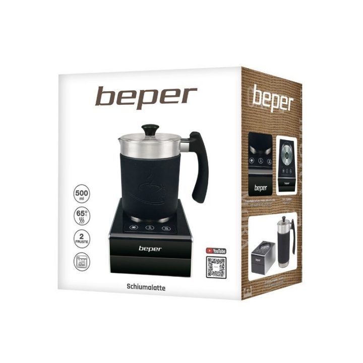 Elektrinis pieno putų plakiklis Beper BB.200, 650 W, 500 ml