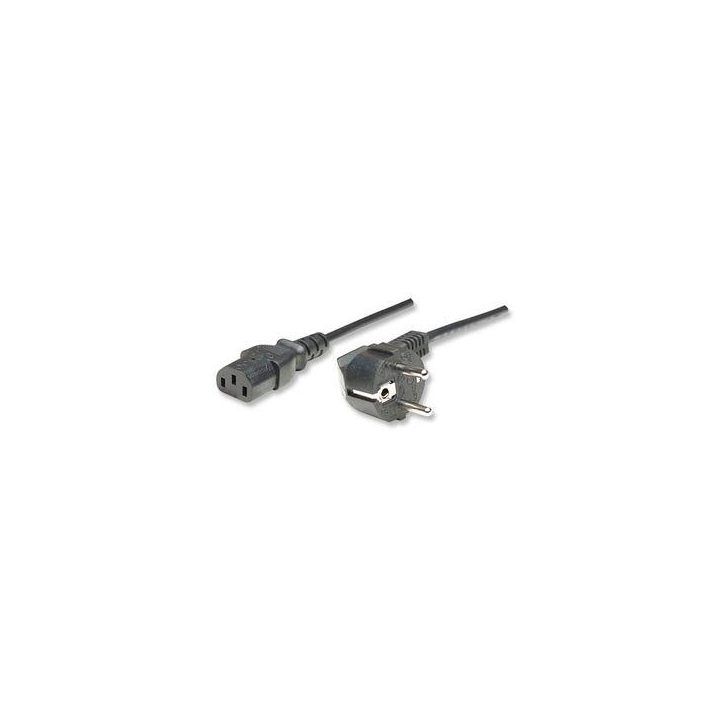 Maitinimo kabelis su eurotipo E/F ir IEC C13 jungtimis Sbox PC-POWER-CAB, 2 m, juodas