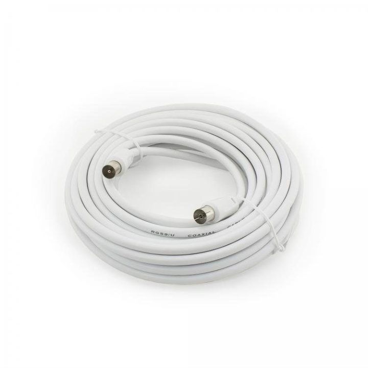 RF kabelis su RF M ir RF F jungtimis Sbox RF-10, 10 m, baltas