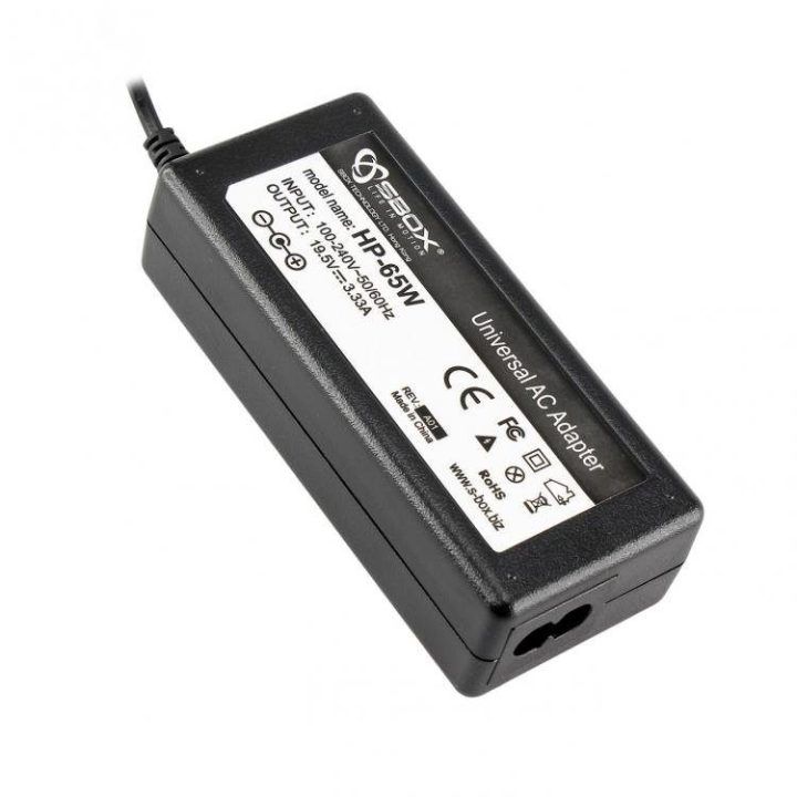 Nešiojamojo kompiuterio maitinimo adapteris Sbox HP-65W, 65 W