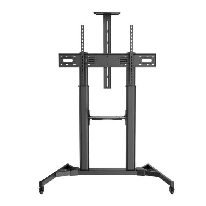 Mobilus grindų stovas televizoriui Sbox FS-3610, 60–100 colių, 100 kg, juodas