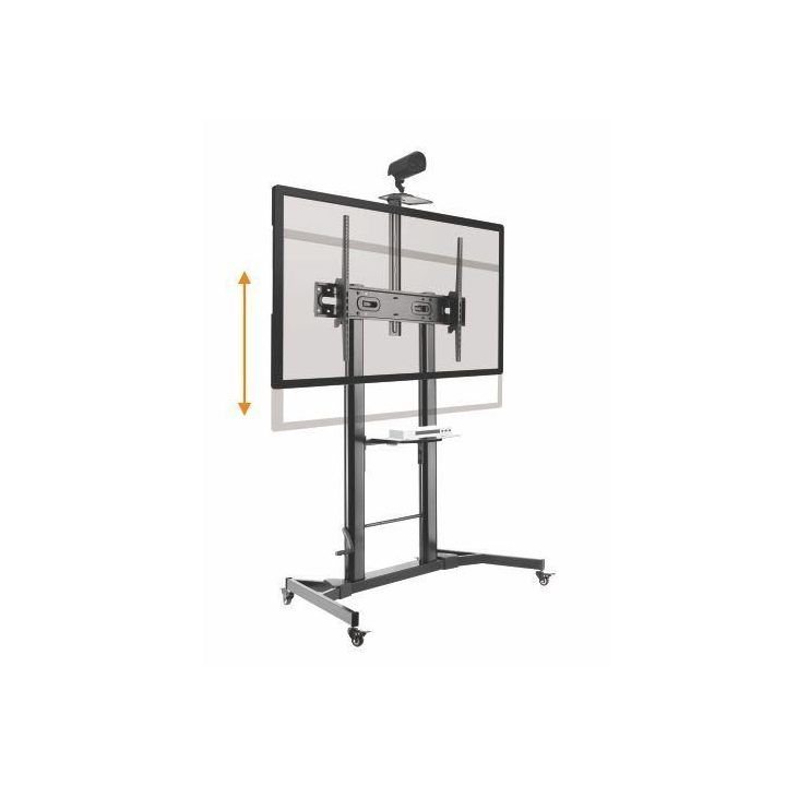 Mobilus grindų stovas televizoriui Sbox FS-3610, 60–100 colių, 100 kg, juodas