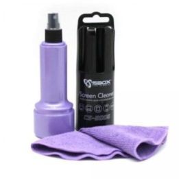 Ekranų valymo rinkinys Sbox CS-5005U, 150 ml, violetinis