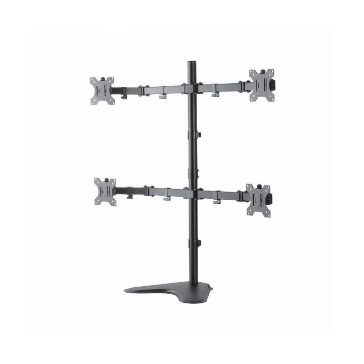 Stovas keturiems monitoriams Sbox LCD-F048, 13–32 colių, juodas