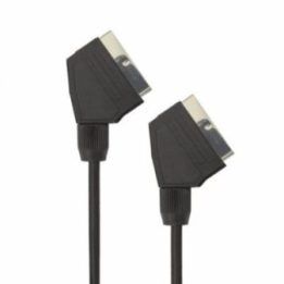 SCART kabelis su dviem 21 kontaktų kištukais Sbox SCART15/R, 1,5 m, juodas