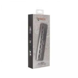 7 prievadų USB 2.0 šakotuvas Sbox H-207, 0,5 m, sidabro spalvos