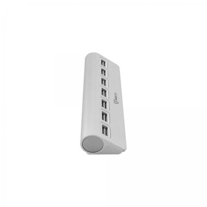 7 prievadų USB 2.0 šakotuvas Sbox H-207, 0,5 m, sidabro spalvos