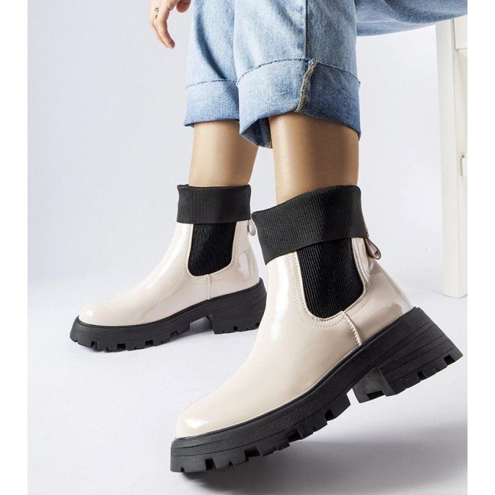 Breolungi smėlio spalvos slip-on bagger batai