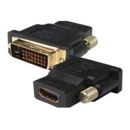 DVI–HDMI adapteris su DVI (24+1) kištuku ir HDMI A lizdu Sbox AD.DVI-HDMI, juodas