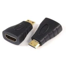 HDMI adapteris su HDMI A lizdu ir HDMI C kištuku Sbox AD.HDMI-MINI/R, juodas