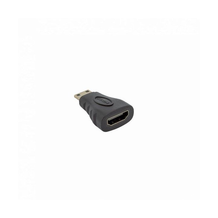 HDMI adapteris su HDMI A lizdu ir HDMI C kištuku Sbox AD.HDMI-MINI/R, juodas