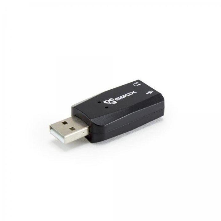 Išorinė USB garso plokštė Sbox USBC-11, juoda