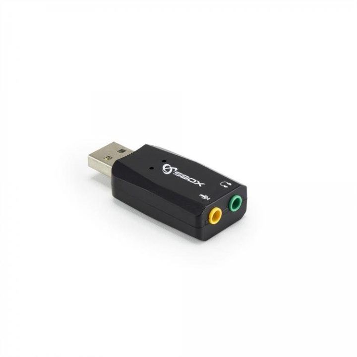 Išorinė USB garso plokštė Sbox USBC-11, juoda