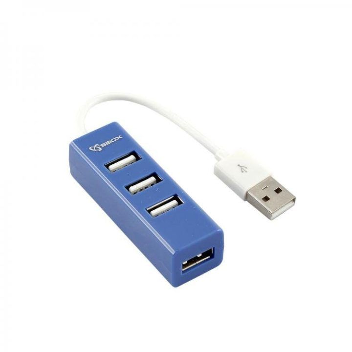 4 prievadų USB 2.0 šakotuvas Sbox H-204, mėlynas