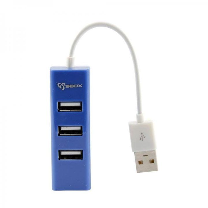 4 prievadų USB 2.0 šakotuvas Sbox H-204, mėlynas