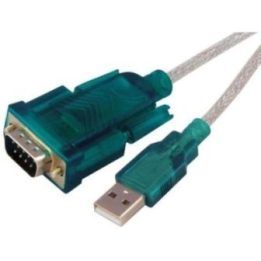 USB–RS-232 kabelis Sbox USB-RS232/R, 2 m, skaidrus