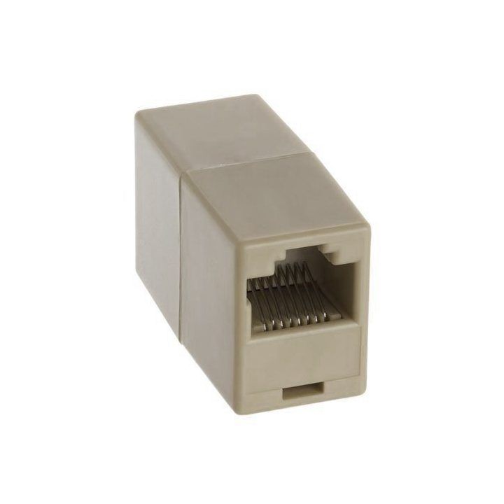 RJ-45 tinklo kabelio jungtis Sbox, Cat 5e, balta