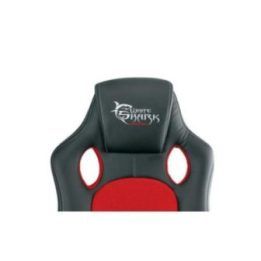 Žaidimų kėdė su aukštu atlošu White Shark Kings Throne, juoda su raudona