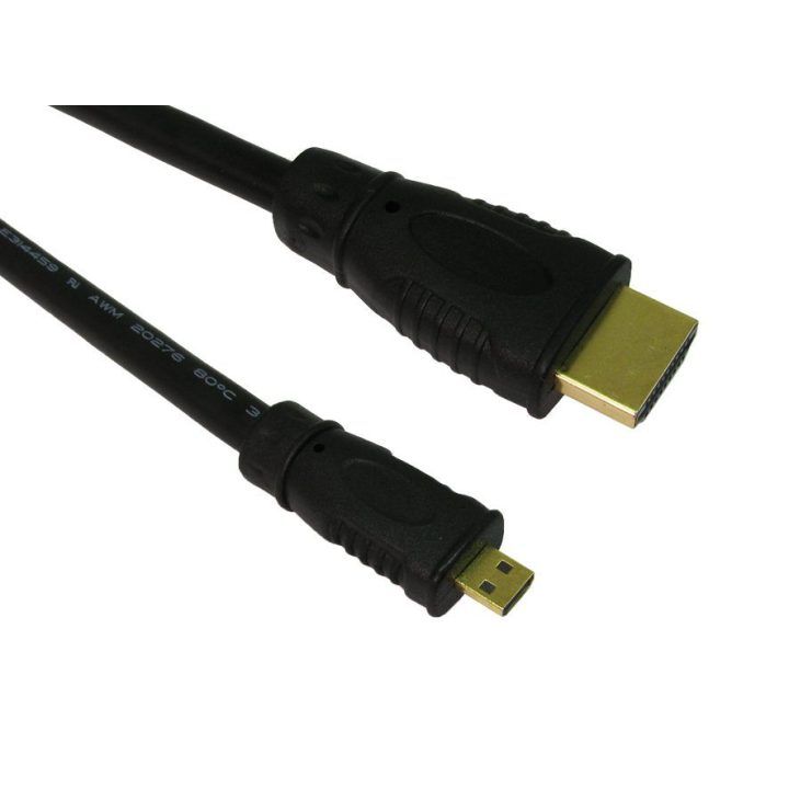 HDMI kabelis su HDMI ir micro HDMI jungtimis Sbox HDMI-MICRO/R, 2 m, juodas