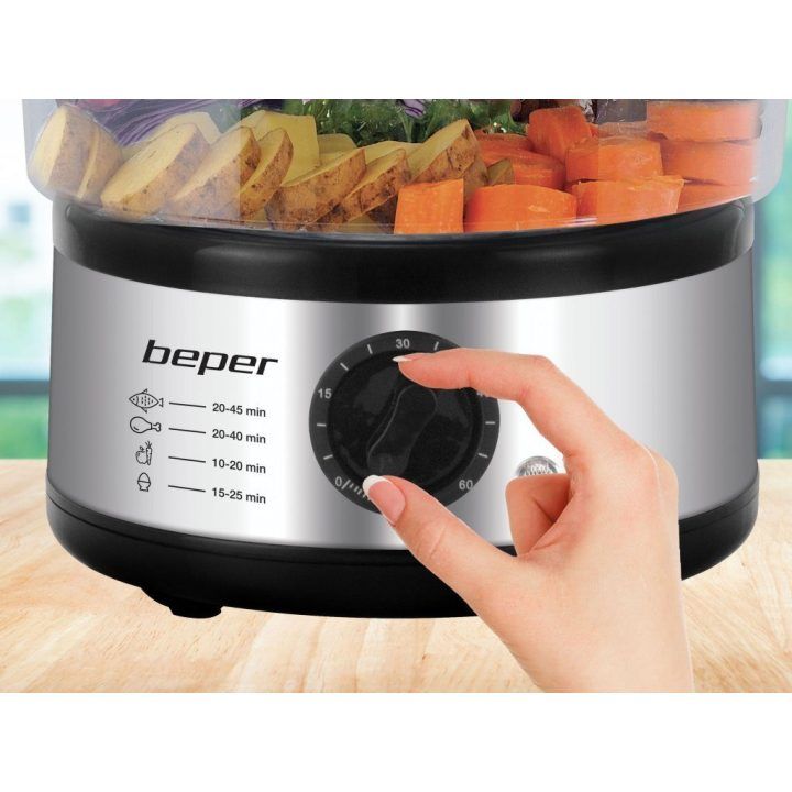 Elektrinis maisto garintuvas su dviem krepšeliais Beper BC.261, 5 l, 500 W