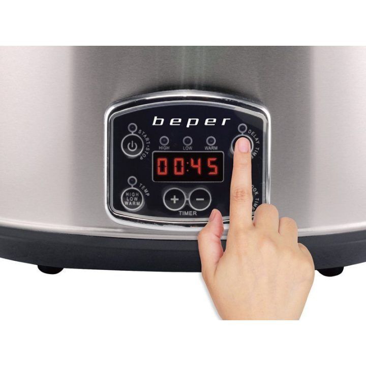 Skaitmeninis lėto virimo puodas Beper BC.510, 4,5 l, 280 W