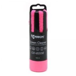 Ekranų valymo rinkinys Sbox CS-5005P, 150 ml, rožinis