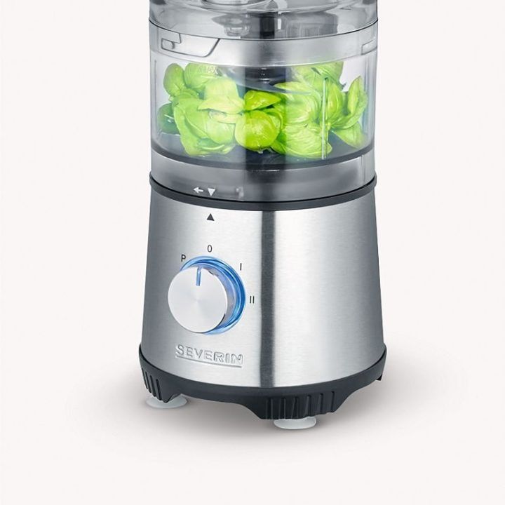 Maisto smulkintuvas Severin KM 3865, 400 W, 0,5 l, juodas, nerūdijančiojo plieno spalvos