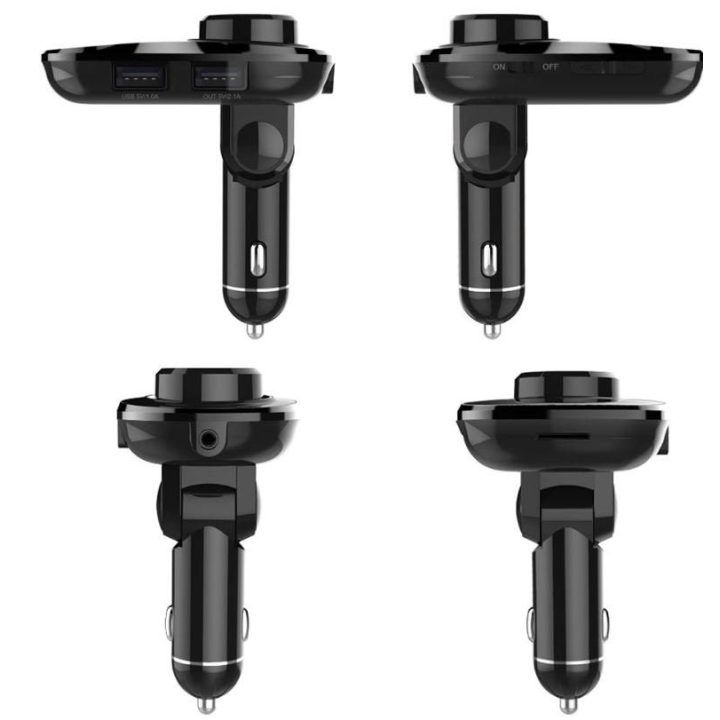 Automobilinis FM siųstuvas su Bluetooth, USB, microSD ir AUX Tellur FMT-B3, juodas