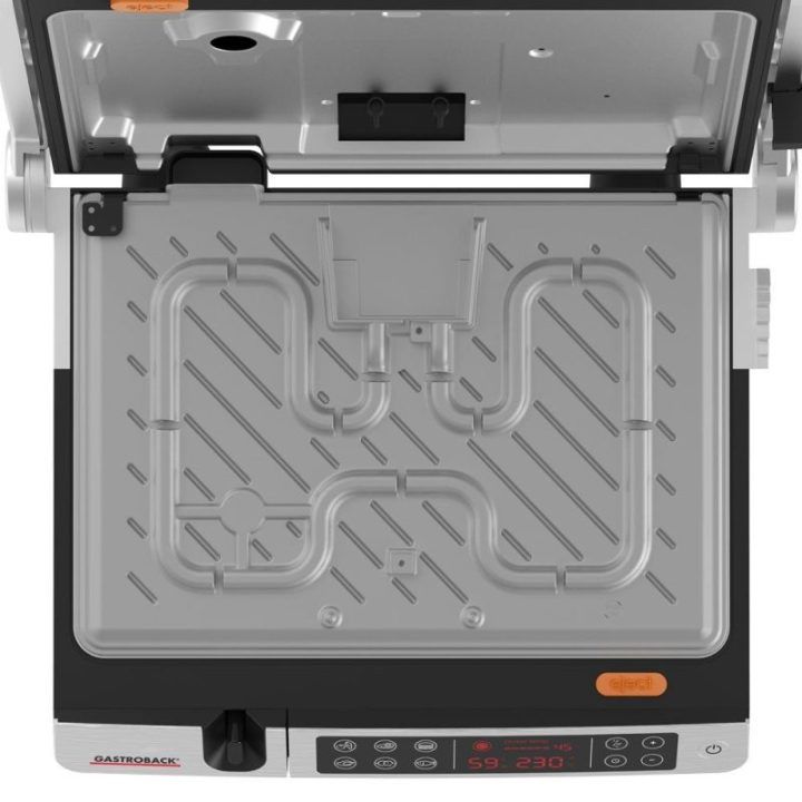 Elektrinis grilis Gastroback Design BBQ Advanced Control, 2000 W, juodas su balta