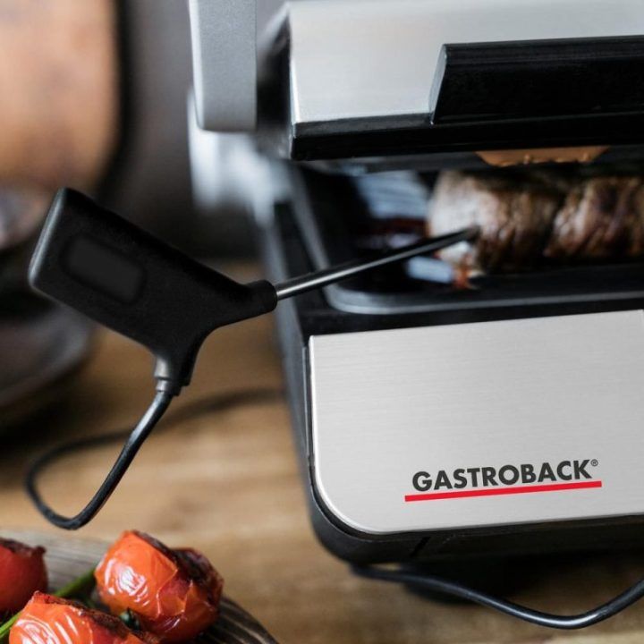 Elektrinis grilis Gastroback Design BBQ Advanced Control, 2000 W, juodas su balta