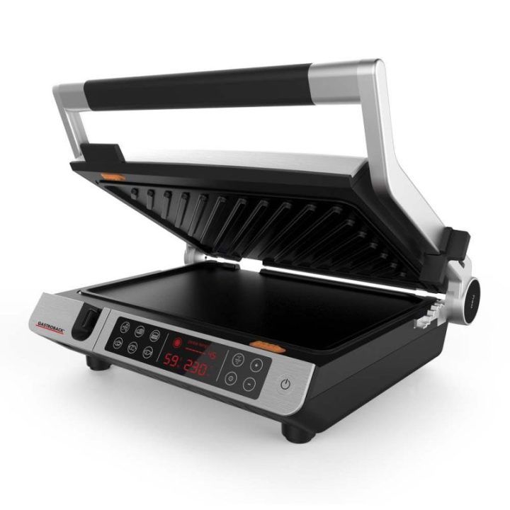 Elektrinis grilis Gastroback Design BBQ Advanced Control, 2000 W, juodas su balta