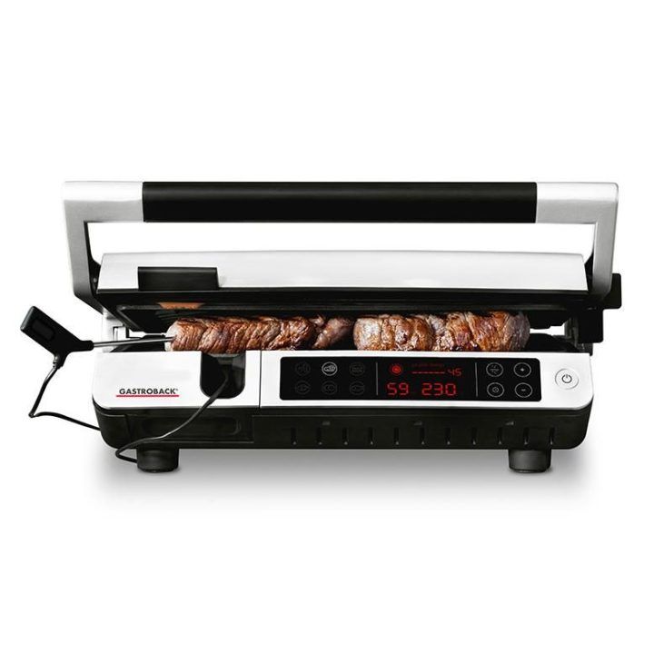 Elektrinis grilis Gastroback Design BBQ Advanced Control, 2000 W, juodas su balta