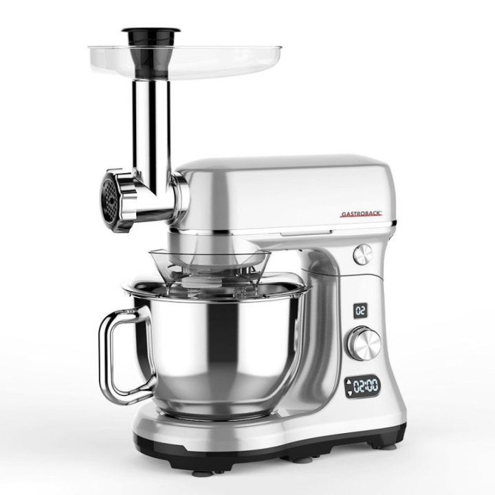 Virtuvinis kombainas su mėsmale Gastroback Design Advanced Digital, 600 W, 5 l, nerūdijančiojo plieno spalvos