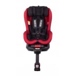 Automobilinė kėdutė Sparco SK500I, iki 18 kg, juoda su raudona