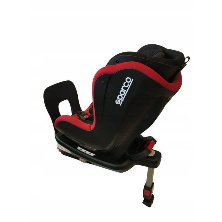 Automobilinė kėdutė Sparco SK500I, iki 18 kg, juoda su raudona
