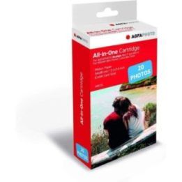 Foto spausdintuvo kasetė Agfa, 20 nuotraukų, 5,3 × 8,6 cm