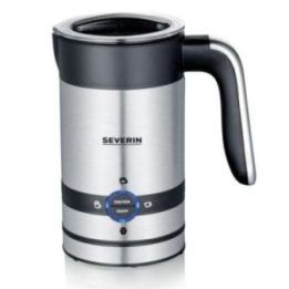 Automatinis pieno putų plaktuvas Severin SM 3584, 200 ml, juodas ir nerūdijančiojo plieno
