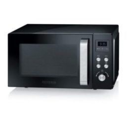 Kombinuota mikrobangų krosnelė Severin MW 7752, 25 l, 900 W, juoda ir nerūdijančiojo plieno spalvos