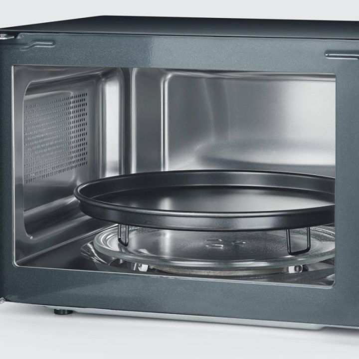 Kombinuota mikrobangų krosnelė Severin MW 7752, 25 l, 900 W, juoda ir nerūdijančiojo plieno spalvos