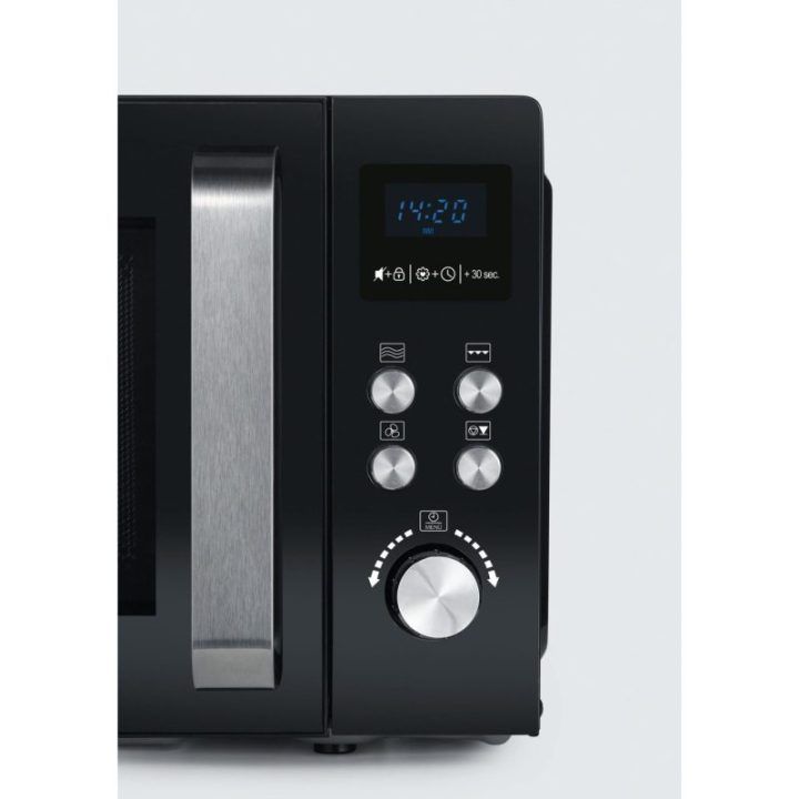 Kombinuota mikrobangų krosnelė Severin MW 7752, 25 l, 900 W, juoda ir nerūdijančiojo plieno spalvos