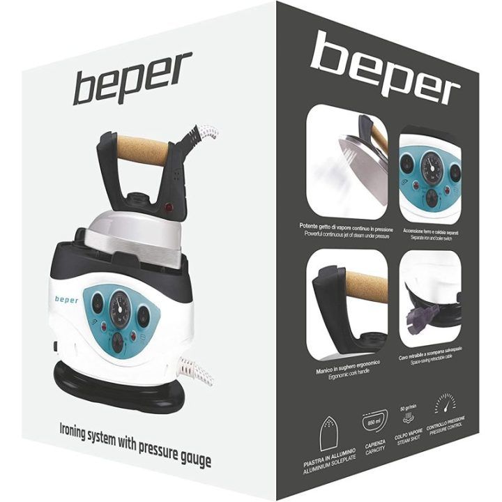 Garų lyginimo sistema su manometru Beper, 2 100 W