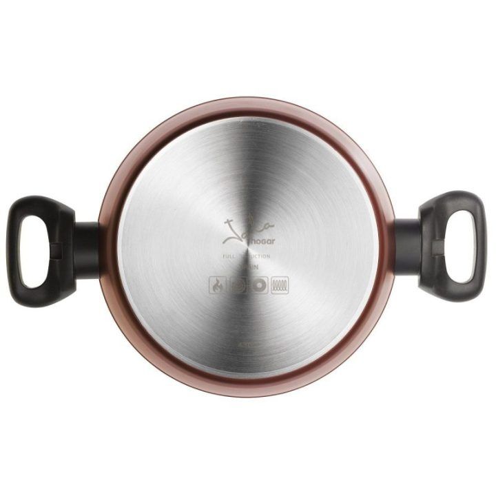 Puodas su grūdinto stiklo dangčiu Jata CF920, 20 cm, 2,4 l