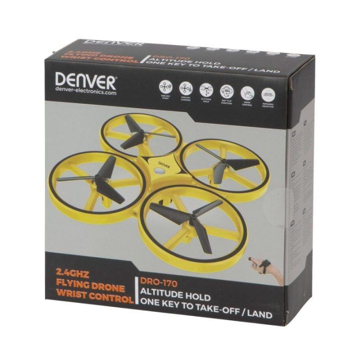 Dronas su 6 ašių giroskopu Denver DRO-170, 2,4 GHz