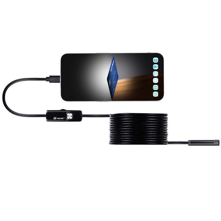 USB endoskopinė kamera su standžiu kabeliu Tracer HardWire, 5 m, 7 mm