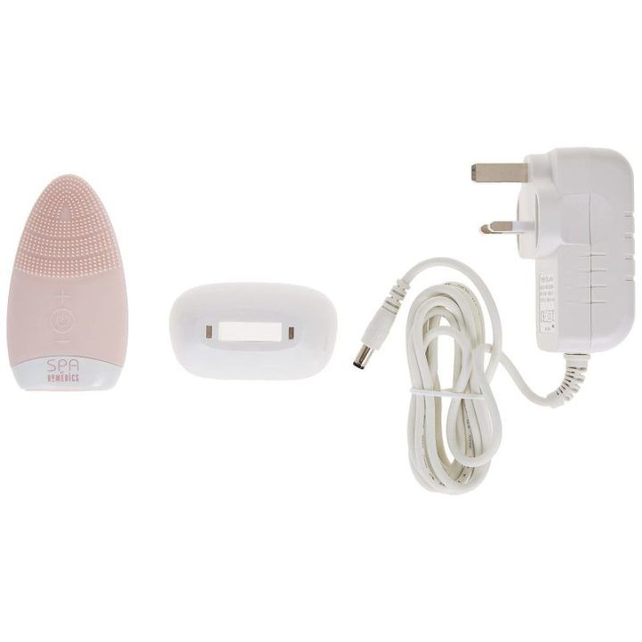 Besisukantis veido valymo šepetėlis HoMedics Blossom Mini, rožinės ir baltos spalvos
