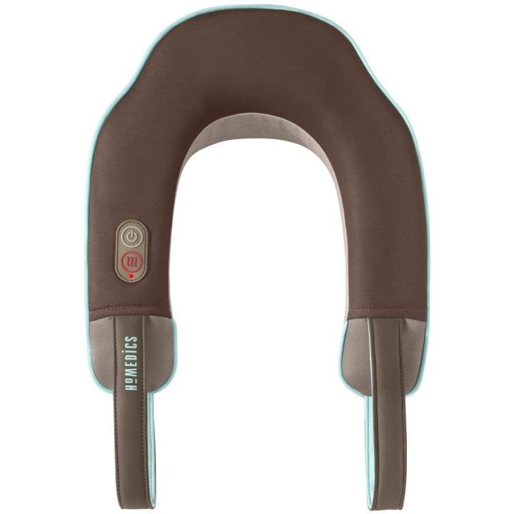 Vibracinis kaklo masažuoklis su šilumos funkcija HoMedics NMSQ-215A-EU, rudas