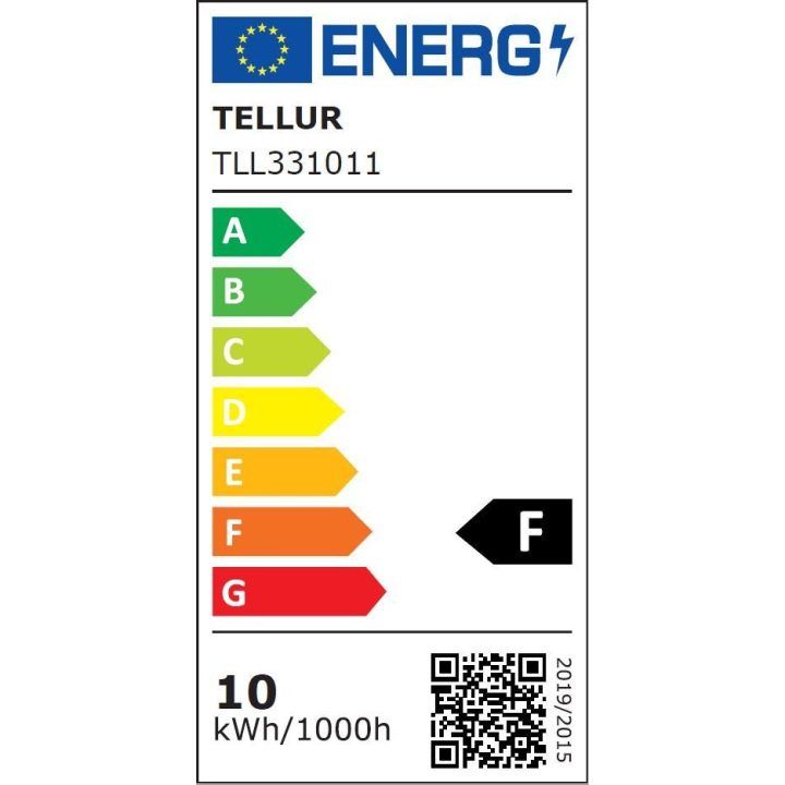 Išmanioji E27 lemputė su RGB ir reguliuojamu ryškumu Tellur, 10 W